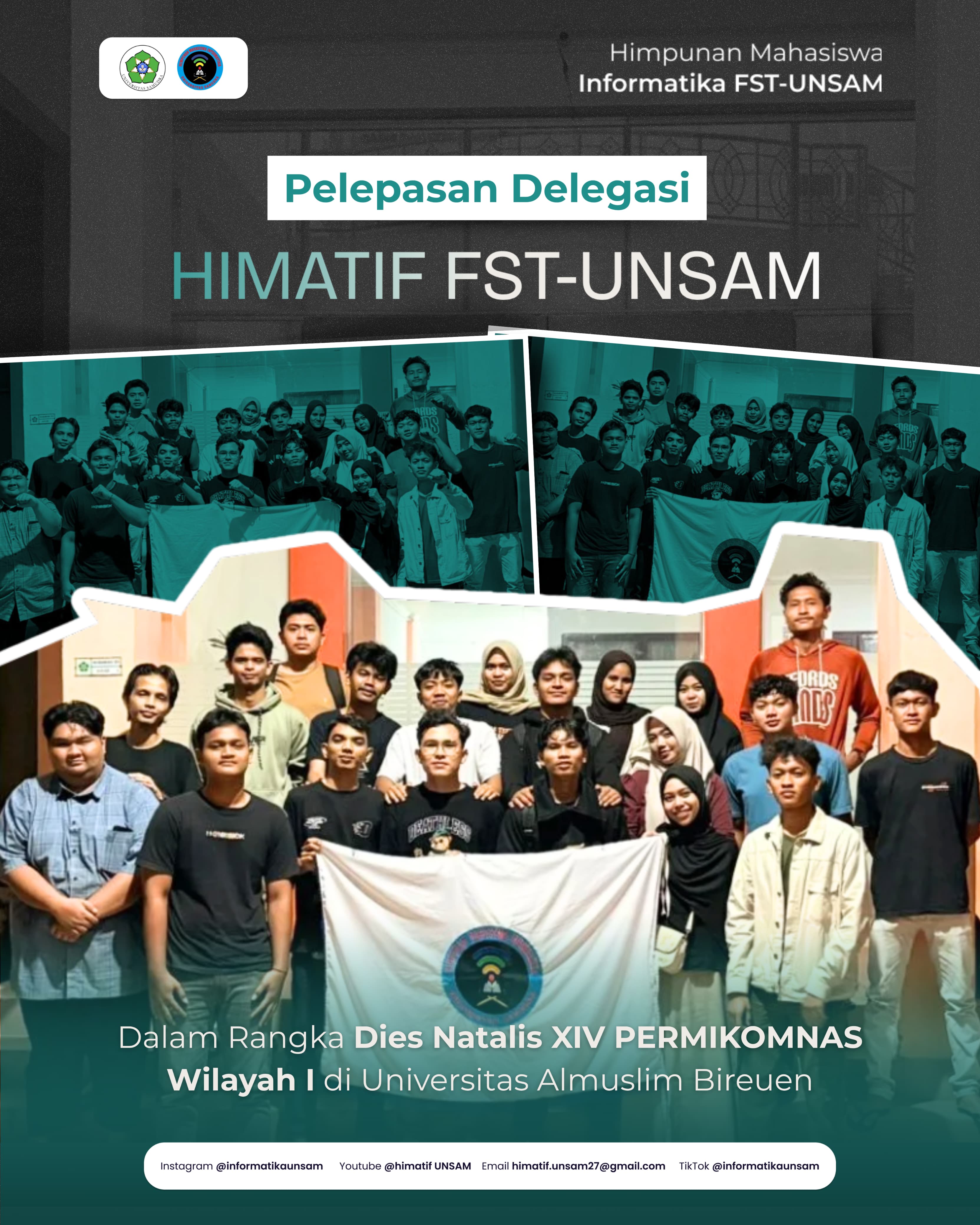 Send-Off Ceremony for HIMATIF FST–UNSAM Delegates Attending the PERMIKOMNAS Region I Anniversary